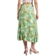 thumbnail image 3 of Falda Tropical Floral con Volantes para Mujeres INSPIRE CHIC, con Nudo Autoadhesivo, Falda de Playa Hawaiana, Verde Claro L, 3 of 6