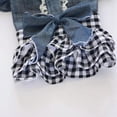 thumbnail image 4 of Pet Cotton Cowboy Clothes for Dog Girls, Small Medium Dog Bubble Bowknot Skirt, 4 of 8