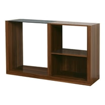Furniture of America Trice Contemporary Wood 3-Shelf Console Table in Walnut