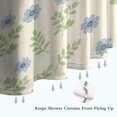 thumbnail image 6 of Pioneer Flower Floral Print Pattern Shower Curtain 84"x72", Bathroom Decorative Shower Curtain Set with 12 Hooks, Waterproof Washable, 6 of 6