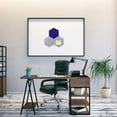 thumbnail image 4 of Raindrops 10Pcs Home Wall Mounted Hexagon Felt Pin Board Assorted Color Picture Display and Memo Board, 4 of 6