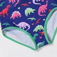 thumbnail image 5 of Toimothcn Girl's Bathing Suit Ruffled Sleeve Cute Cartoon Dinosaur Printed One Piece Bathing Suit Quickly Dry Cover Up Swimwear 2-3 Years, 5 of 6