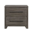 thumbnail image 3 of Modus Furniture Hearst Solid Wood Two Drawer Nightstand, Sahara Tan, 3 of 5