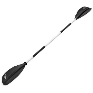 Bestway Hydro Force 91 Inch Adjustable Aluminum Kayak Paddle, Black/White