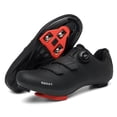 thumbnail image 2 of SANYES Mens or Womens Cycling Shoes Compatible Road Bike Mountain Bike SPD/SPD-SL Riding Shoe Indoor Outdoor SYSK21218-All Black-37, 2 of 3