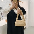 thumbnail image 2 of Women Plush Underarm Bag, Ladies Fluffy Shoulder Bag Furry Plush Handbag, 2 of 8