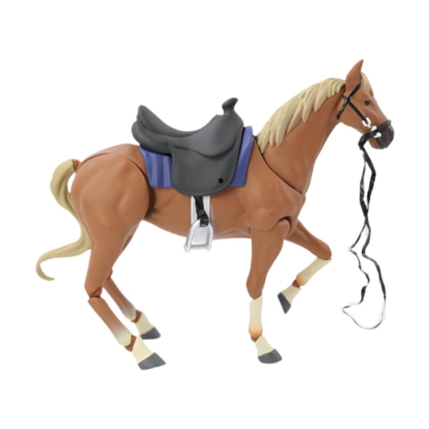 Figura de caballo coleccionable, modelo de caballo, juguete, decoración del hogar, estatua, modelo de colección marrón
