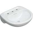 thumbnail image 2 of PROFLO PF5008 White Lisbon Valley 20" Vitreous China Pedestal Bathroom Sink, 2 of 4