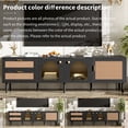 thumbnail image 4 of Entertainment Center | Storage for DVDs & Media Devices | Rattan - inspired Design & Modern Colors | Strong Support for TV, 4 of 6