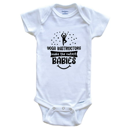 

Yoga Instructors Make The Cutest Babies Funny Yoga One Piece Baby Bodysuit