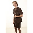 thumbnail image 2 of Ragstock Chocolate Brown Washed Corduroy Shirt, 2 of 4