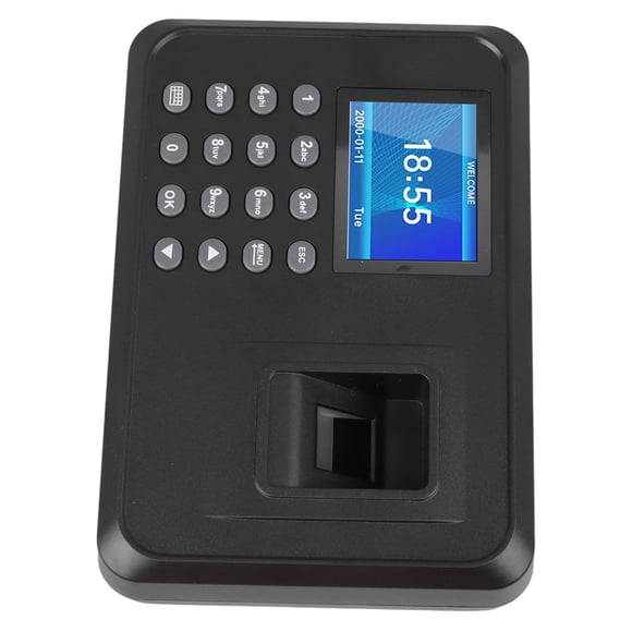 Máquina De Asistencia De Huellas Dactilares, Enchufe De La UE 100 A 240v Reloj De Tiempo De Huellas Dactilares Inteligente Para Fábricas De Oficinas
