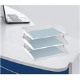 thumbnail image 4 of Acrimet Facility 3 Tier Letter Tray Side Load Plastic Desktop File Organizer (White Color), 4 of 9