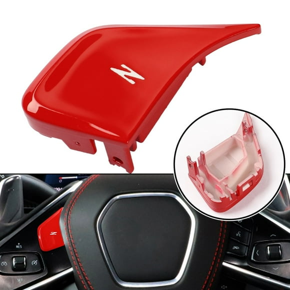 SPRING Car Steering Wheel Replace Z Button Cover Red For Chevrolet For Corvette C8 Z06 Z51 2020 2021-2022 2023