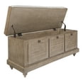 thumbnail image 4 of OSP Home Furnishings Dover Wood Bench with Lift Top and Removable Cushion, Gray, 4 of 7