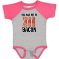 thumbnail image 3 of Inktastic You Had Me At Bacon Funny Bacon Lover Gift Boys or Girls Baby Bodysuit, 3 of 5