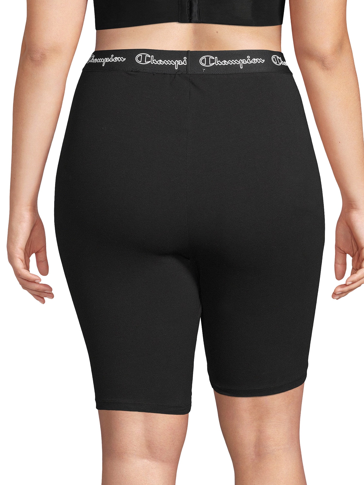 Champion Women s Plus Size Authentic Logo Bike Short Walmart
