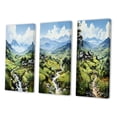 thumbnail image 3 of Designart "Lush Highlands of Sapa, Vietnam II" Vietnam Wall Art Set Of 3 - Red Vietnam Gallery Wall Set For Home Decor, 3 of 7