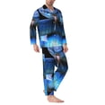 thumbnail image 2 of Sigee Blue Viper Snake 2 for Pajamas for Men Two-piece Men's Sleepwear Long-Sleeved Pjs Sets-Small, 2 of 7