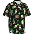 thumbnail image 2 of Men's Hawaiian Shirt Casual Short Sleeve Button Down Shirt Tropical Beach Shirt, 2 of 8