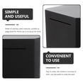 thumbnail image 4 of AURARMLET 1Pcs Metal Money Box Black Square Bank For Home And Shop Use, 4 of 6