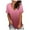 Wine, variant on CHGBMOK Womens Summer Tops Casual Gradient Short Sleeve V Neck Tie-dye T Shirts Loose Fit Plus Size Plain Tees