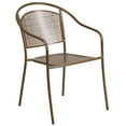 thumbnail image 1 of Gold Indoor-Outdoor Steel Patio Arm Chair with Round Back, 1 of 9
