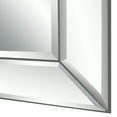 thumbnail image 2 of 39 Inch Wood Mirror, Mirrored Frame, Beveled Panels, Silver, Saltoro Sherpi, 2 of 5