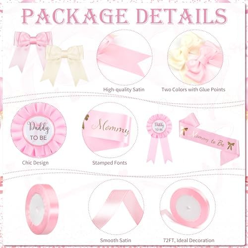 143PCS Pink Girl Baby Shower Decorations – Welcome Banner, Balloons, Coquette Bow Boxes, Cupcake Banner (For Girl Baby/Birthday Shower), 207 – Home Decor, Kitchen, & Other