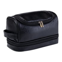 SPORYYO Personalized Toiletry Bag for Men - Large Capacity Leather Travel Kit, Customizable with Handcrafted Name, Ideal for Wedding and Groomsmen Gifts