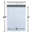 thumbnail image 2 of Sales4Less 0 Poly Bubble Mailers 6X10 Pouces Enveloppe Rembourrée Imperméable Lot de 100, Blanc, 2 of 5