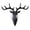Black, variant on Heavy Duty Deer Wall Hook, Vintage Single Key and Coat Hanger Rack for Entryway, Bathroom or Living Room Self Adhesive Decor 1Pc