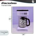 thumbnail image 4 of Stupell Industries Art Deco Disco Coffee Maker over Purple White Framed Giclee Art, 24 x 30, by LISH Creative, 4 of 8