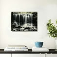 thumbnail image 2 of ONETECH  Large Black and White Wall Art Waterfall Pictures Canvas Prints Nature Landscape Paintings Artwork 16x12inch, 2 of 6