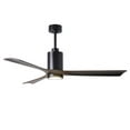 thumbnail image 2 of Patricia-3 three-blade ceiling fan in Polished Chrome finish with 60” solid barn wood tone blades and dimmable LED light kit&nbsp;, 2 of 7
