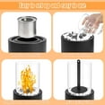 thumbnail image 3 of Gustave Tabletop Fire Pit Bowl Mini Portable Table Top Fireplace for Indoor Outdoor Home Patio Decor, 3 of 10