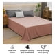 thumbnail image 4 of Sábana de cama de color sólido simple, individual, doble, tacto amigable, sábana de cama para el hogar, 4 of 6
