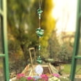thumbnail image 3 of Colgante hecho a mano, colgante, prismas de cristal verde, lámpara de araña de bolas, decoración de ventana de Navidad, 3 of 8