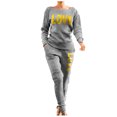 thumbnail image 2 of Itsame Sweatsuits 2pcs Sets for Womens Long Sleeved Sweatshirt and Pants Printed Women Athletic Outfit Sets Gray Size S, 2 of 7