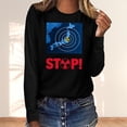 thumbnail image 2 of RKSTN Sweat-Shirt pour Femmes Mode Automne Léger Couleur Unie Manches Longues Col Rond Imprimé Pollution Marine, 2 of 4