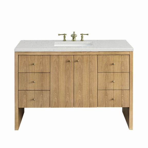 James Martin Vanities 435-V48-3Ldl Hudson 48" Free Standing Single Basin Poplar Wood