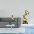 thumbnail image 2 of Organizador de pared plegable con ganchos para baño o armario con estatua de caballo, adorno artístico de resina, figura decorativa moderna., 2 of 8