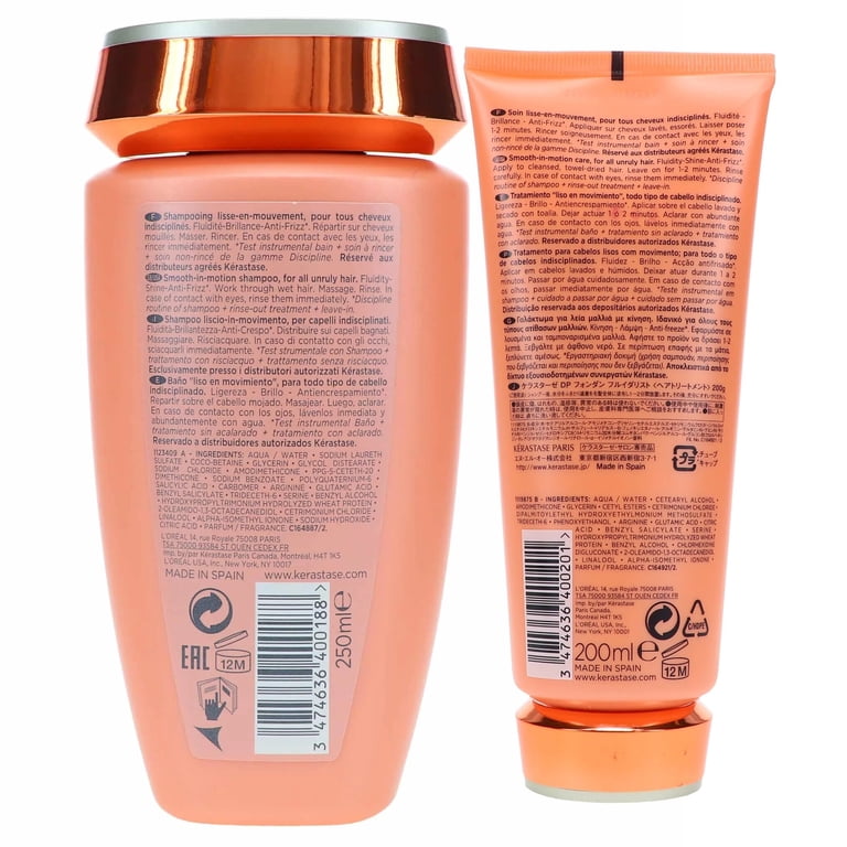 Kérastase, Shampoo & Conditioner Set, 8.5oz & 6.8oz, For Unruly