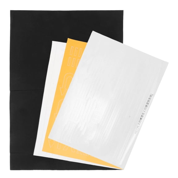 OUNONA 4pcs Mini Road Sticker Childrens Toys Street Signs Car Toys Tag Toy Decals For Cars Sticker For Diy Car Stickers Railway Road Tape Traffic Light