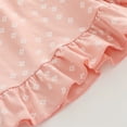 thumbnail image 5 of Girls Summer Outfit Floral Ruffle Sleeve Top With Bow Shorts Two Piece Toddler Girls Outfits 2 piece Shorts Casual Summer Outfit Set, 5 of 6