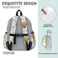 thumbnail image 5 of Sunflower and Bucket White Pattern Backpack for School, Cute School Bag with Adjustable Shoulder Straps and Padded Back, 13.4"x11"x4.7", 5 of 5