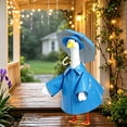 thumbnail image 6 of AZXY Blue Raincoat Porch Goose Outfit, 23‑Inch Goose Clothing Costume for Cement Plastic Porch Goose Statue, Goose Clothes for Outdoor Garden Yard Lawn Patio Porch Decoration, 6 of 6