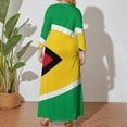 thumbnail image 4 of Guyana Flag Long Sleeved Dress women clothes luxury woman party dress dresses for women 2024, 4 of 6