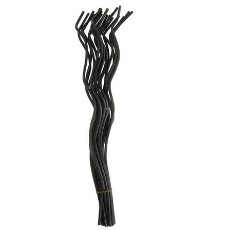 Soimiss 20Pcs Replacement Rattan Diffuser Reeds for Home Fragrance Essential Oil Black Sticks