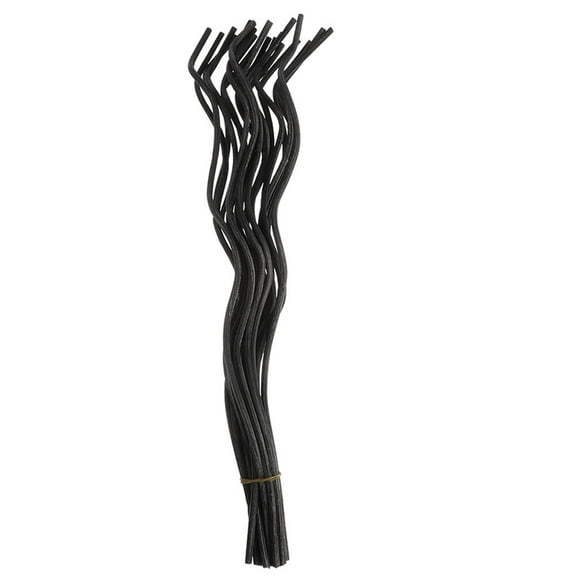Soimiss 20Pcs Replacement Rattan Diffuser Reeds for Home Fragrance Essential Oil Black Sticks